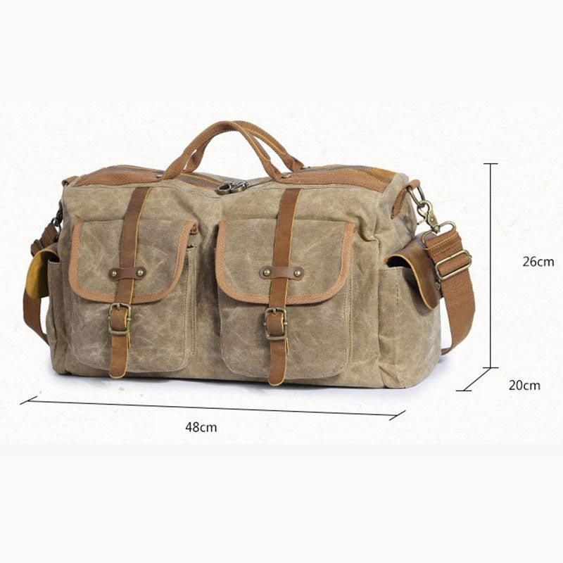 Weekender-reisetasche Aus Robustem Canvas