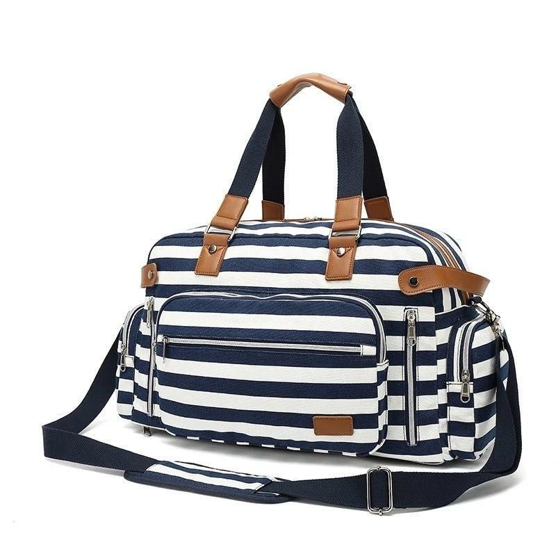 Wochenendtasche Aus Canvas Für Damen Mit Trolley-hülle