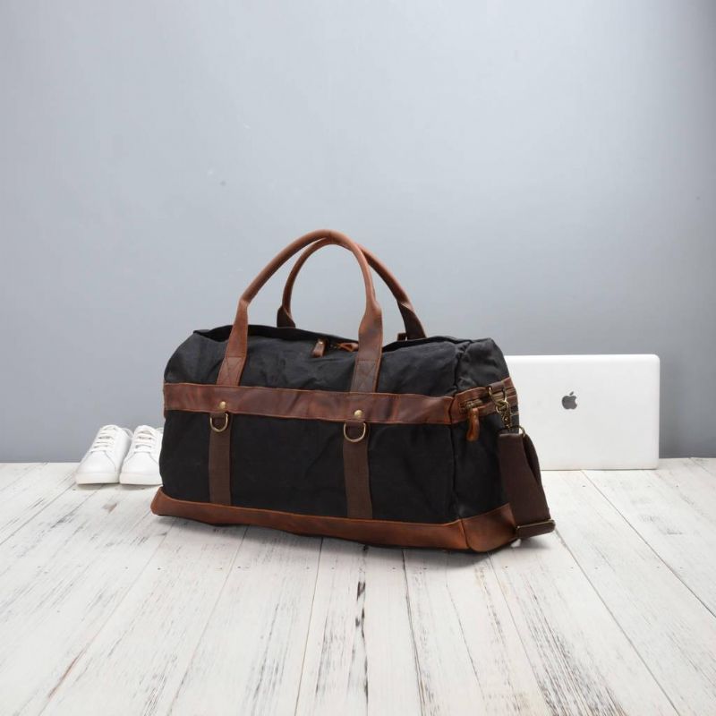 Wochenendtasche Aus Gewachstem Canvas Für Herren