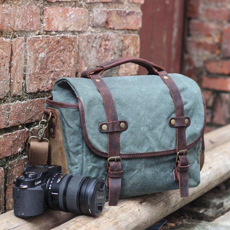 Woosir DSLR Camera Shoulder Bag Waterproof Canvas