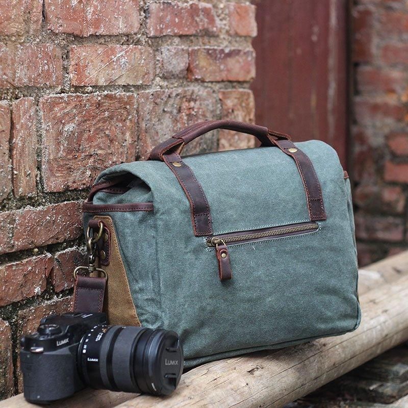 Woosir DSLR Camera Shoulder Bag Waterproof Canvas