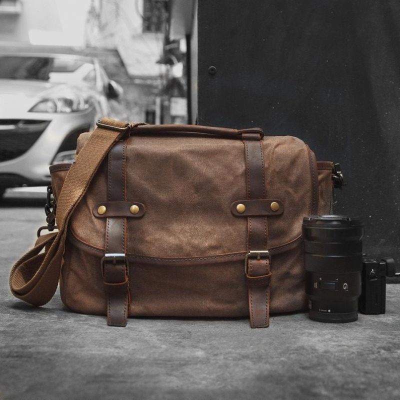 Woosir DSLR Camera Shoulder Bag Waterproof Canvas